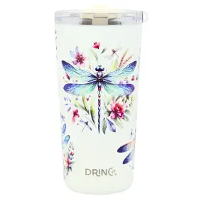 Ss-cy0005-014 Drinco - 20 Oz Stainless Steel Tumbler Double Ounces 20oz Dragonfly