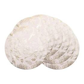 Drmhm Drm250808001359am Placemats Set Of 6 Plastic For Kitchen Dining 15inch Gold