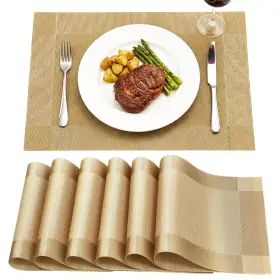 Placematsgold6p Dsjifgew Placemats Table Place Mats For Kitchen Dining 6pack A-gold