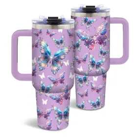 Duuv 759242761896 Purple Butterfly Gifts For Women 40 Oz Ounces Amethyst