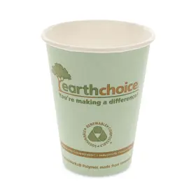 Dphc12ec Earthchoice Compostable Paper Cup 12 Oz Teal 1000/carton