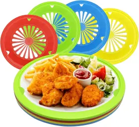 Ebigic 313097955994 Paper Plate Holders 8 Packs With Snap-in Grooves 10.5 Inch Plastic H