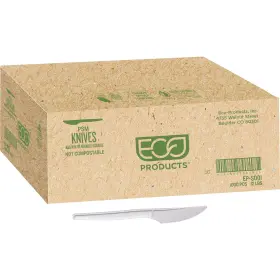 Ep-s001 Eco Products 644632900675 Eco-products Psm Knife 7-inch White Case Of 1000 -