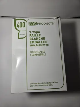 Eco Products 644632901504 Eco-products Disposable Plastic Straws 7.75 Inch Long 6mm Diameter Eco-friendl