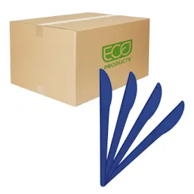 Eco Products 644632914979 Compostable Cpla 6 Inch Plastic Knives Case Of 1000 Disposable Blue Knife Plan
