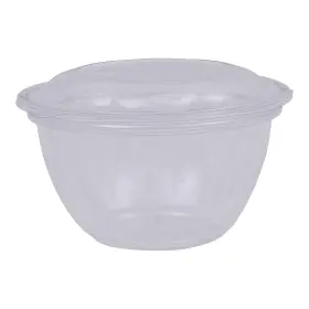Eco Products 644632915358 Compostable Clear Pla Plastic 18oz Salad Bowl With Lid Case Of 150 Grab Ftnft