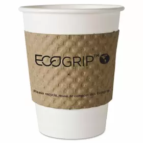 Ecoeg2000 Eco-products Ecogrip Hot Cup Sleeves - Renewable And Compostable 1300/ct Eg2000