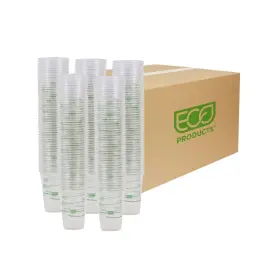 Ecoepcc16gs Eco-products Greenstripe Clear Compostable 16oz Pla Plastic Cups Case Of 100