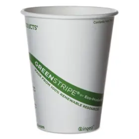 Ep-bhc12-gs Eco Products Greenstripe Renewable And Compostable Hot Cups - 12 Oz