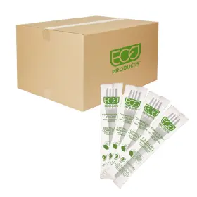 Ep-s017-w Eco Products Eco-products Compostable Cpla 7 Inch Plastic Dinner Forks Case Of 1000 Individu