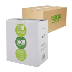 Ep-st990 Eco Products Eco-products Compostable Paper Wrapped Jumbo Plastic Straws 9.5 Inch Long 8mm D