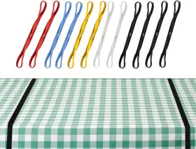 Ech-tcbc-b01 Ecohomes Table Cloth Holders For Outdoors And Picnic Bungees Straps 12 Pcs