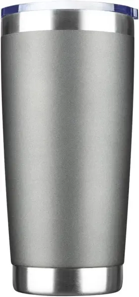 Ecomozz 778716954749 20oz Tumbler Bulk Stainless Steel Vacuum Insulated Tumblers 20 Ounces Gray