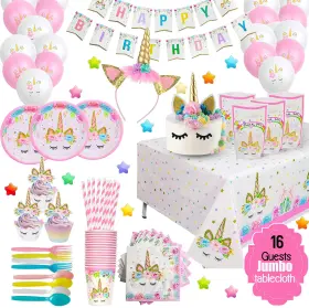 Unc-party-01 Ecozen Lifestyle Purple Unicorn Birthday Party Decorations - Magical Horse Themed Suppl