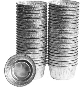 Ehomea2z 810032200633 Disposable Ramekins Foil Baking Cups 4 Oz - Aluminum Aluminium