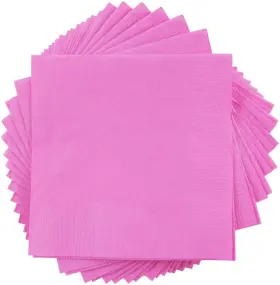 255621947 & Envelope Small Beverage Napkins - 5 X Pink 50/pack