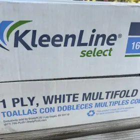 850045 Envoy Solutions Kleenline Essentials 2010 1-ply 3 Panel Multifold Towel White 9.25 Inch X 9.5 16 Pk