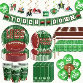 Ertyjikg 787966219089 Superbowl Party Decorations 2025 Football Supplies Includes P