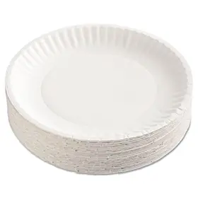 Pp9grawh Essendant Ajm Packaging Corporation Uncoated Paper Plates 9 Inches White Round