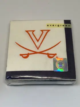 Evergreen Enterprises 746851246654 University Or Virginia Cavalier Paper Napkins 36 Ct 10x10 3-ply New