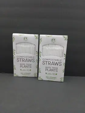 34734 Evriholder Eco Friendly Plant Based Compostable Straws Bpa Free Flexible 200 Pcs New
