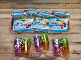 Evriholder 714415016807 Brand New Evri-shot Neon Shot Glasses 12-pack Lot Of 7