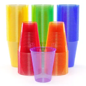 Exquisite 743795015605 Blacklight Party Glow Cups - Assorted Colors Disposable For Bl