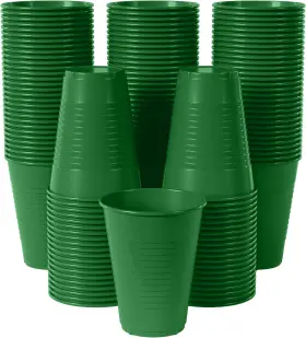 98510 Exquisite Party Plastic Cups Disposable Drinking Cup Heavy Duty Drinkware Supplies