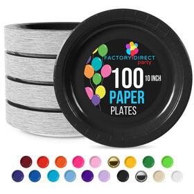 Exquisite B0dfhrkr4r Black Paper Plates Disposable Heavy Duty 10 Inch