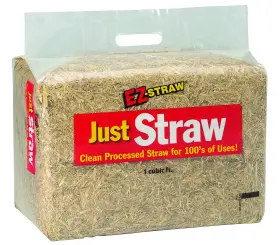 Ez Straw 615158000224 Ez-straw Just Clean Processed Multi Purpose - Small Bale 1 Cub