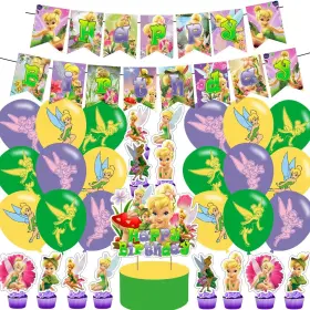 Ezcpigei 731056210302 Tinkerbell Birthday Party Decorationfairy Pirncess Include Kids Cartoon Tink