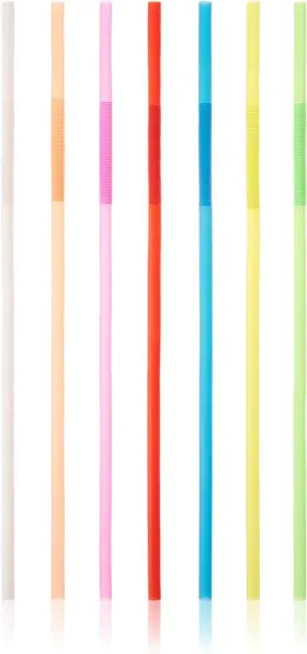 2803 Fabrication Ultra Bendy Straw Disposable Flexible Long Plastic Straws For Cocktails Smoothie