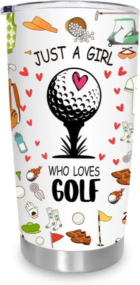 Gef002 Faith Love Hope Golf Gifts For Women Golfing Accessories 20 Ounces White