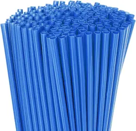 Faonie 445026067027 10 Inch Drinking Straws 250pcs X 0.28 Blue
