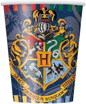 59106 Favors Disposable Paper Cups - 9 Oz Harry Potter 8 Pcs