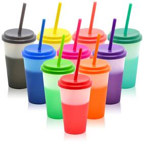 Fiekeicc F Cup 10 12 Color Changing Cups 10pcs 12oz 10 Count Pack Of 1 Multicolor