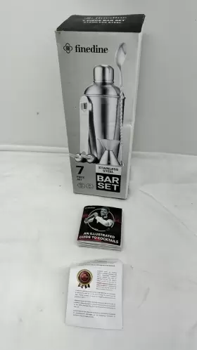 Fd-s202 Finedine Cocktail Shaker Set 7-piece - 26 Oz Making Coctails New