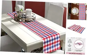 Rnrcheck-2023 Finger Craft Table Runners 72 Inches Long Buffalo Plaid Check Cotton Classic Stylish Design
