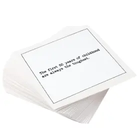 Dw200-50s-50-s Five Star Napkins Co11-101/dw200-50s-50-s Funny 50th Birthday Quotes White Cotton Cocktail 50 Lux