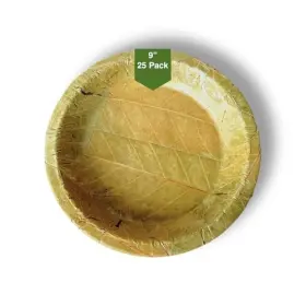 Folium 860007721038 Single Use Sal Leaf Plates 9 Inch 25/pack Zero Waste Biodegradable