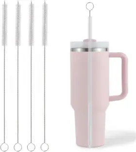 Sb0120601 Folunue 13in Straw Cleaner Brush Extra Long Bristles Wide 13.1 Inches A-white 4pcs