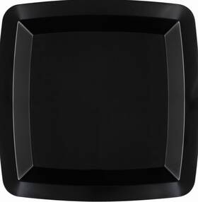 Form & Function 073525871936 And 7-inch Plates Black Square Plastic