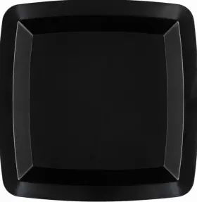 Form & Function 073525871936 And 7-inch Plates Black Square Plastic