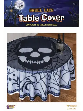 84653-000-ns Forum Skull Lace Tablecover Decoration