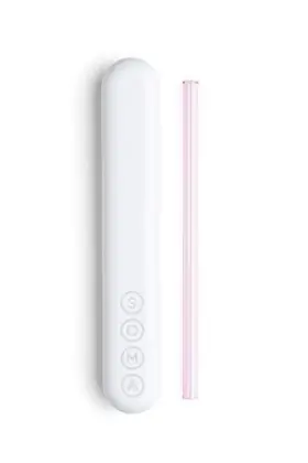 Full Circle 810119024787 Soma Glass Straw With Silicone Lined Travel Case And Cleaning Tool 8-inch B