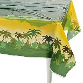 13597322 Fun Express Safari Plastic Tablecloth Party Supplies 1 Piece