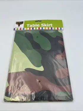 13630884 Fun Express Camouflage Plastic Tablecloth Party Supplies 1 Piece