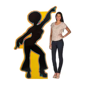 13963528 Fun Express Disco Dancers Silhouette Stand Up Party Decor 1 Piece