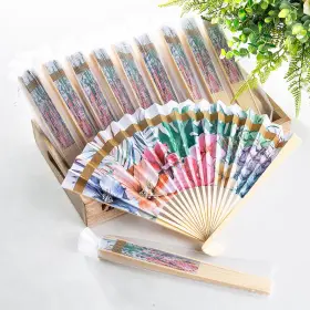 Fun Express 197640386769 Organza Bag With Elevated Luau Hand Fans Handouts Kit - 96 Pieces