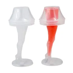 Fun Express 197640405750 A Christmas Story Molded Leg Lamp Disposable Plastic Cups - 6 1/4 Inch 2 Oz 12 Coun